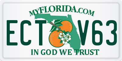 FL license plate ECTV63