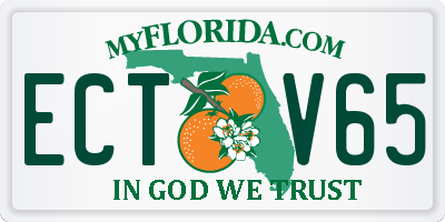 FL license plate ECTV65