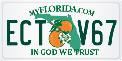FL license plate ECTV67