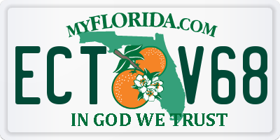 FL license plate ECTV68