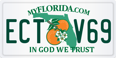 FL license plate ECTV69