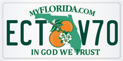 FL license plate ECTV70