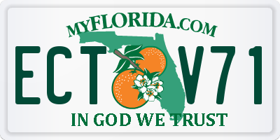 FL license plate ECTV71