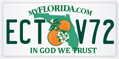 FL license plate ECTV72