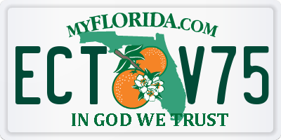 FL license plate ECTV75
