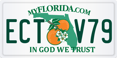 FL license plate ECTV79