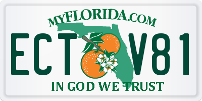 FL license plate ECTV81