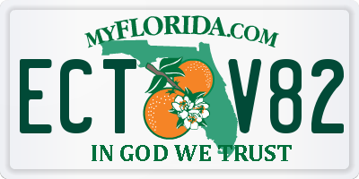 FL license plate ECTV82