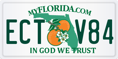FL license plate ECTV84