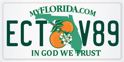 FL license plate ECTV89
