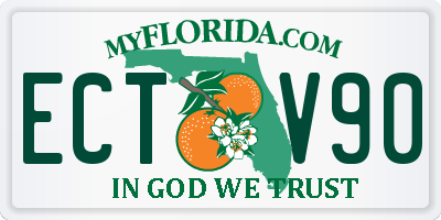 FL license plate ECTV90