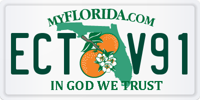 FL license plate ECTV91