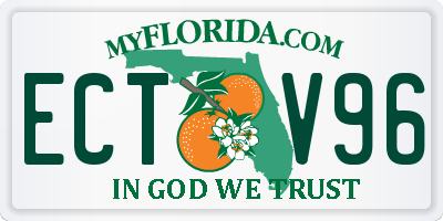FL license plate ECTV96