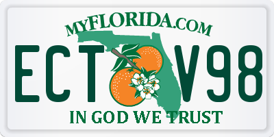 FL license plate ECTV98