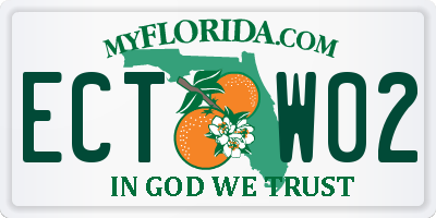 FL license plate ECTW02