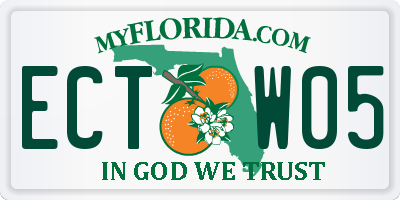 FL license plate ECTW05