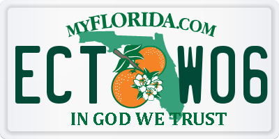 FL license plate ECTW06