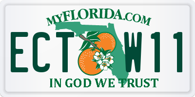 FL license plate ECTW11