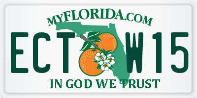 FL license plate ECTW15