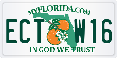 FL license plate ECTW16