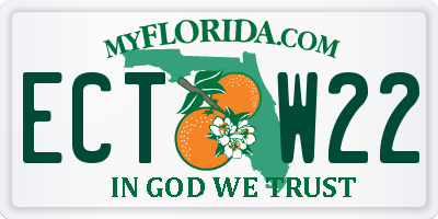 FL license plate ECTW22