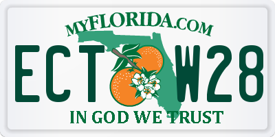FL license plate ECTW28