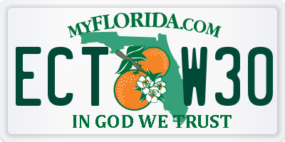 FL license plate ECTW30