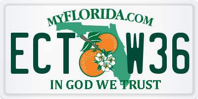 FL license plate ECTW36