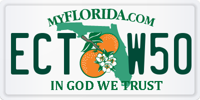 FL license plate ECTW50