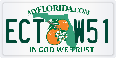 FL license plate ECTW51
