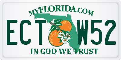 FL license plate ECTW52