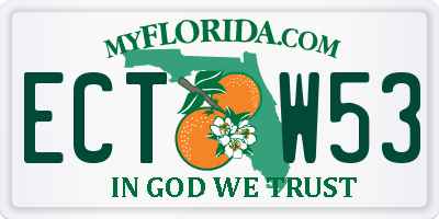 FL license plate ECTW53