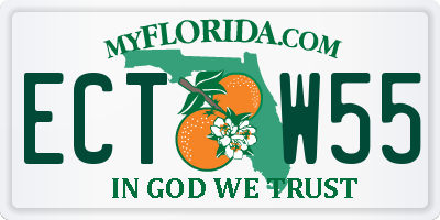 FL license plate ECTW55