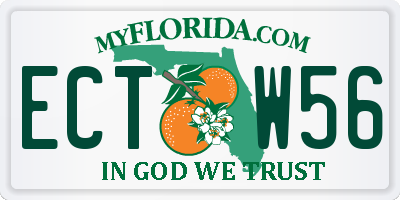 FL license plate ECTW56