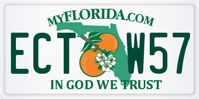 FL license plate ECTW57