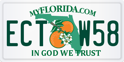 FL license plate ECTW58