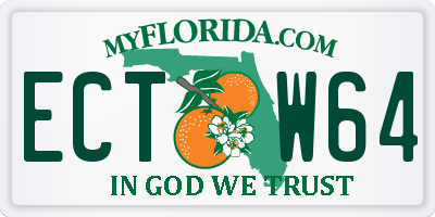 FL license plate ECTW64