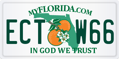 FL license plate ECTW66