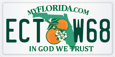 FL license plate ECTW68
