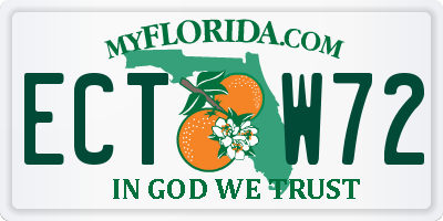 FL license plate ECTW72