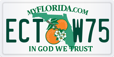 FL license plate ECTW75