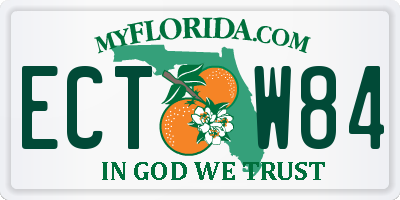 FL license plate ECTW84
