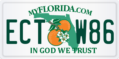 FL license plate ECTW86