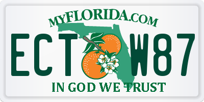 FL license plate ECTW87