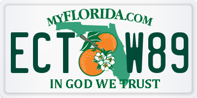 FL license plate ECTW89