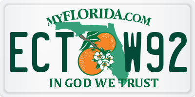 FL license plate ECTW92