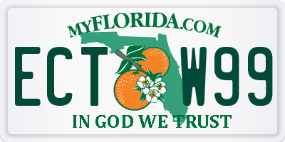 FL license plate ECTW99
