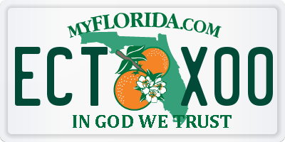 FL license plate ECTX00