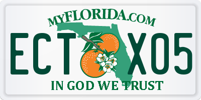 FL license plate ECTX05