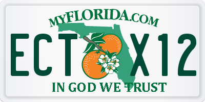 FL license plate ECTX12